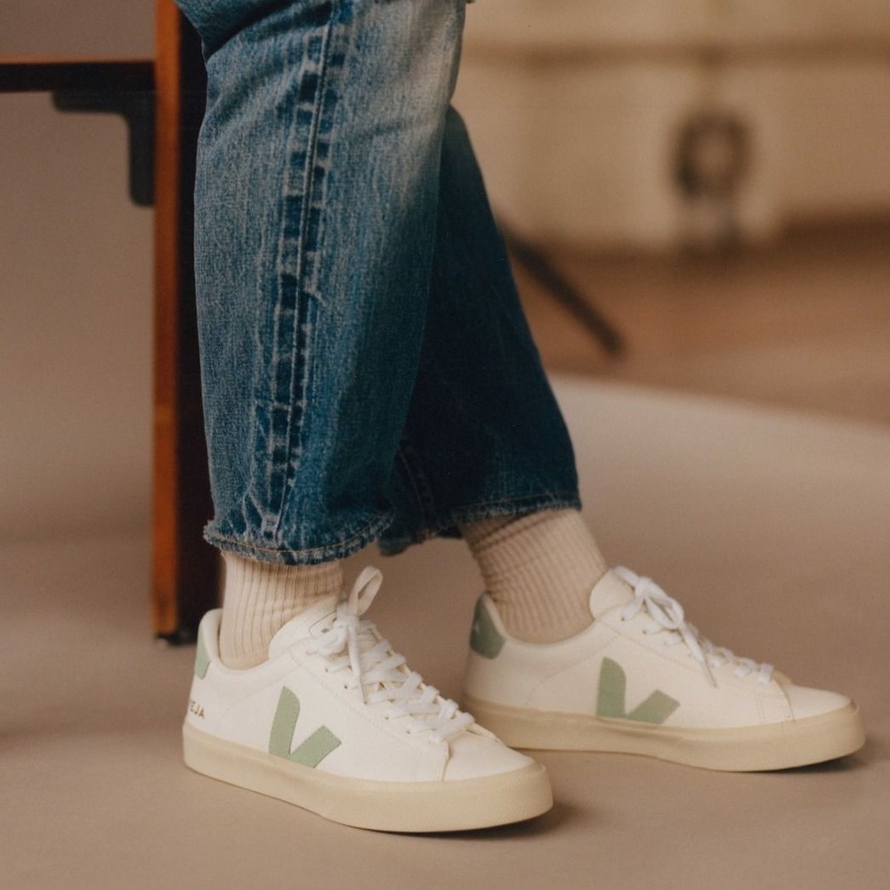 Veja Campo Chromefree Leather White Matcha